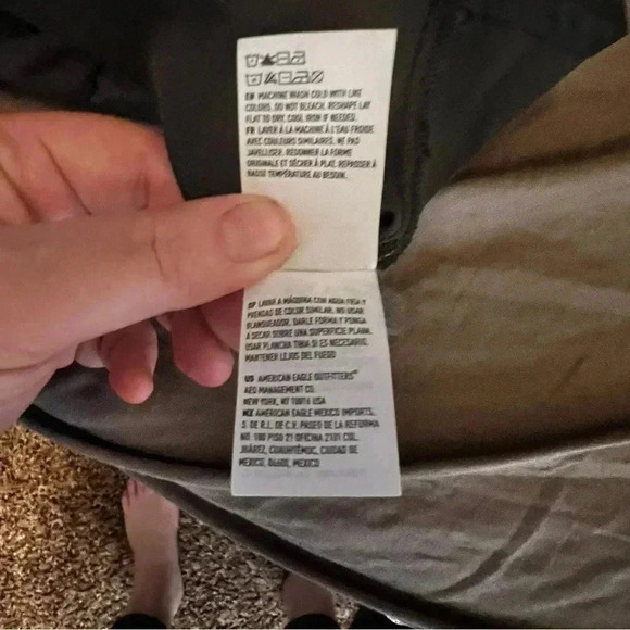 NWT American Eagle Polka Dot Floral Puff Sleeve Button Front Shirt Dress Size XL - Picture 6 of 6